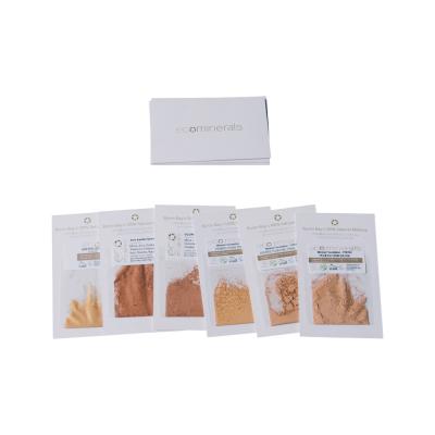 Eco Minerals Mineral Makeup Sample Set Fresh Dewy Finish Medium Tanned